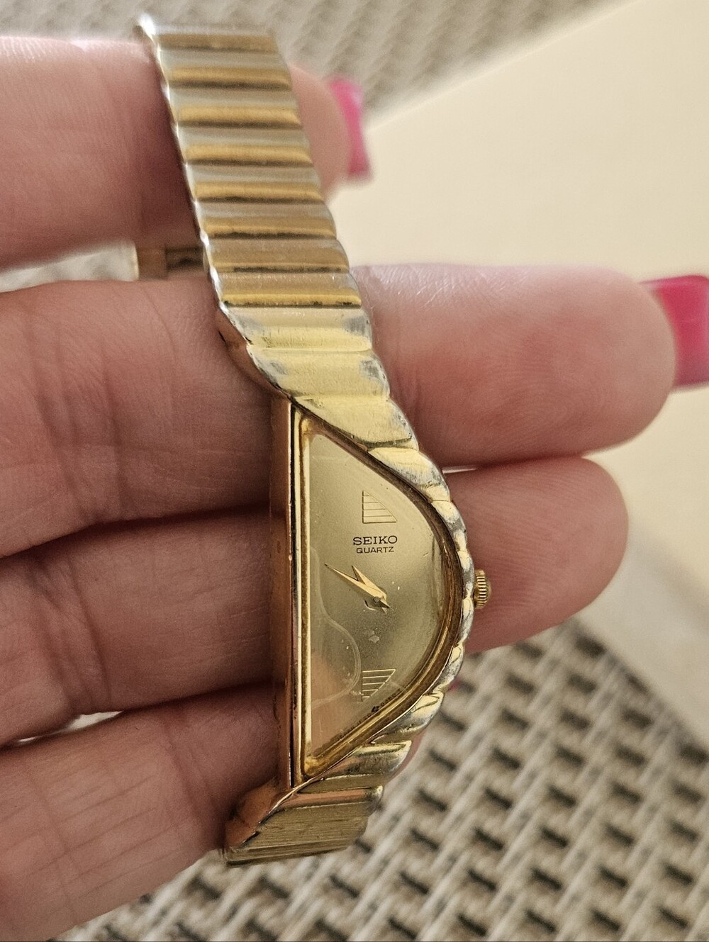 VINTAGE SEIKO Half Moon Ladies Watch, Read Description - Picture 2 of 6